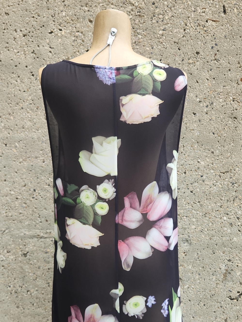 Ted Baker Black Floral Print Sleeveless Maxi Dress - Picture 6 of 9